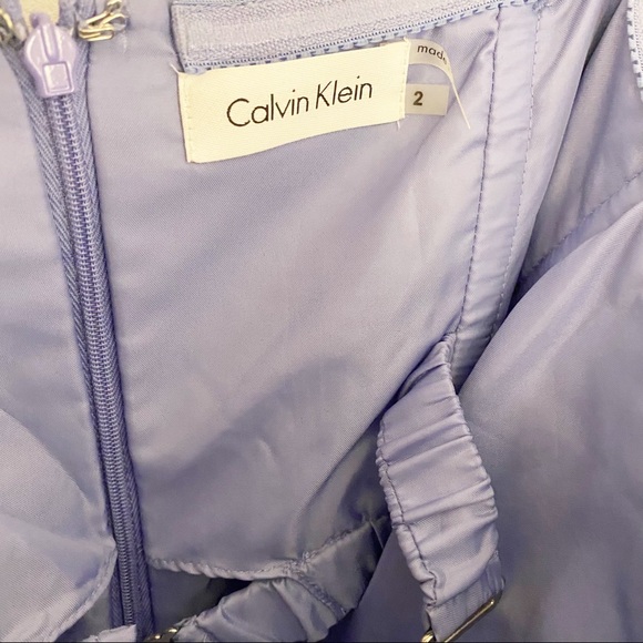 Calvin Klein lavender wedding guest cocktail dress - Picture 4 of 6
